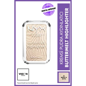 NYX Professional Makeup Buttermelt Highlighter Kremsi Pudra  - 05 Bright & Butta