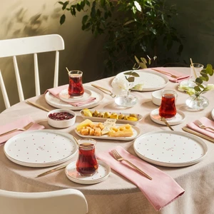 Lovin 32 Parça 6 Kişilik Kahvaltı Takımı Gold