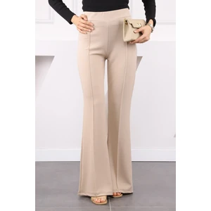 Taş Yüksek Bel Çimalı Ispanyol Pantolon