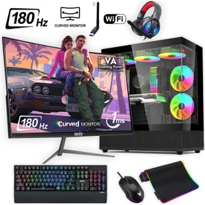 Ventus 508 x Ryzen 5 5500 32GB 1tb M.2 Nvme Rtx 3060 8gb 24" 180 Hz Oyuncu Masaüstü Bilgisayarı