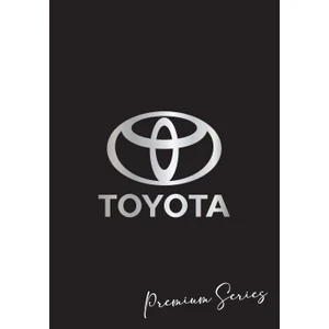Suya Dayanıklı Yıkanabilir Toyota Oto Paspas Kağıdı Siyah Gümüş Baskı 50 Adet - 35X50CM - Kalın