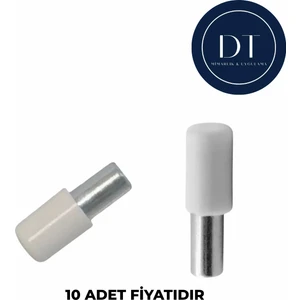Plastik Başlı Metal Raf Pimi (10 Adet)