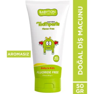 Aromasız Doğal Diş Macunu Florürsüz 50 gr