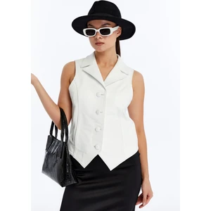 Kadın Hakiki Deri Yelek