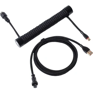 Sarmal Aviator USB To Type-C  Mekanik Klavye Uyumlu Oyuncu Kablosu, 1.85M, Siyah