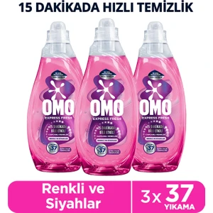 Express Fresh Capcanlı Renkler Renkli ve Siyahlar Sıvı Çamaşır Deterjanı 1480 ml  X3