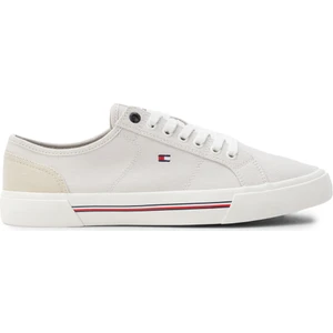 Tommy Hilfiger CORE CORPORATE VULC CANVA Bej Erkek Sneaker