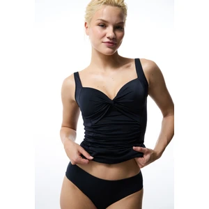Siyah Büzgülü Bikini Üstü