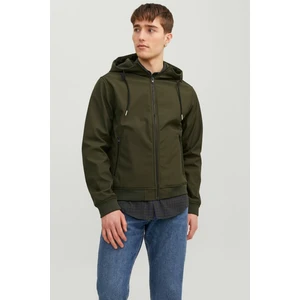 Jack & Jones JJEBASIC SOFTSHELL HOOD N Haki Erkek Ceket