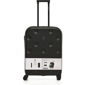 Katlanabilir Valiz -O 4FX Siyah Unisex Orta Boy Valiz