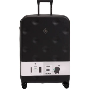 Katlanabilir Valiz -B 4FX Siyah Unisex Büyük Boy Valiz