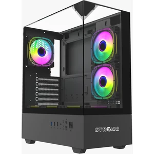 Diamond Siyah 6X120MM Argb Atx Gaming Bilgisayar Kasası Powersız