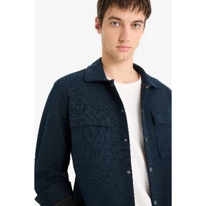 Regular Fit Çift Cepli Twill Uzun Kollu Gömlek E7689AX25SP