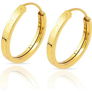 Versage 14 Ayar Altın Küpe 3 Cm. Çaplı