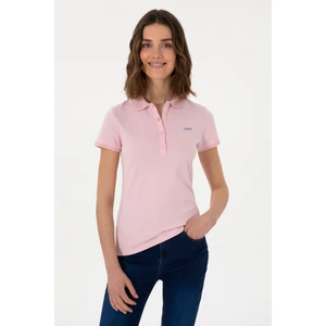 U.s. Polo Assn. Kadın Açık Pembe Tişört Basic 50305764-VR078