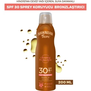 Hawaiian Tropic Protective Dry Oil Continuous Spray Oil Spf 30 180ML