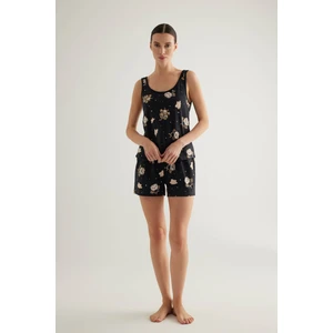 Kadın Pamuklu Atlet Şortlu Pijama Takımı