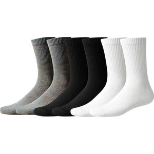 6'lı Ekonomik Paket 3 Renk Unısex Tenis Çorap Set