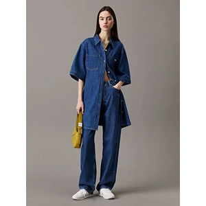 Lınen Boxy Belted Shırt Dress