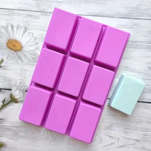 9'lu Sabun Kalıbı, Kek & Pasta Kalıbı Silikon Kalıp 9x6cm