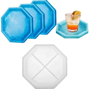 Epoksi Beton Altıgen Saksı Bardak Altlığı Silikon Kalıbı