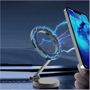 Açı Yükseklik Ayarlı Magsafe Masaüstü Telefon Stand ve Torpido Üzeri Araç Içi Telefon Tutucu