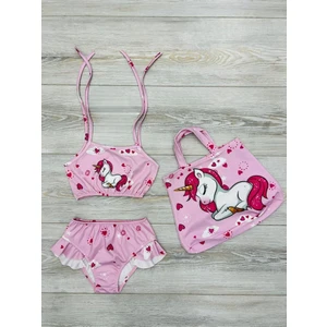 Çantalı Üç Parça Bikini Takım