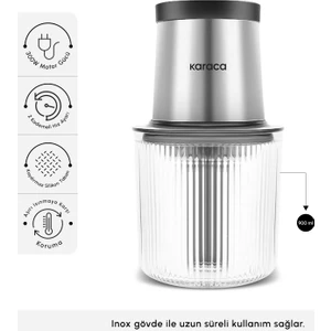 Quickblend 4 Bıçaklı Cam Doğrayıcı Inox