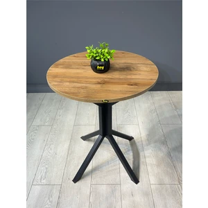 Ikra Yuvarlak Balkon Masası Mutfak Yemek Masası 60 cm