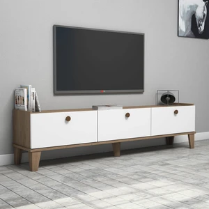 E3620 Sümer Ceviz/beyaz Tv Ünitesi Modern Görünüm