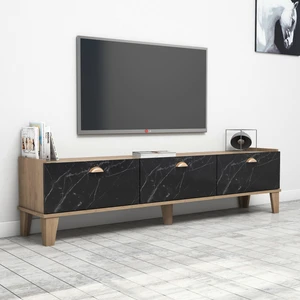 E3630 Sümer Ceviz/mermer Tv Ünitesi Modern Görünüm