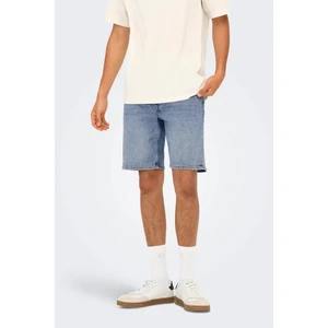 Only & Sons Erkek Onsweft Regular Fit Jean Şort 22032927 Mavi