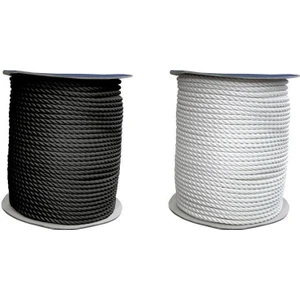 CABO Bağlama Halatı-Üç Kollu,Polyester, Beyaz, Diam.12M
