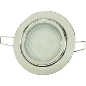 Krom Gömme Spot 12 V Gün Işığı   9 LED Yaylı