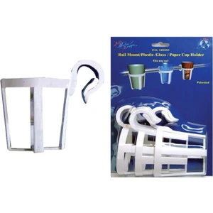 Nuova Rade Plastik Bardaklık Beyaz 3'lü Paket