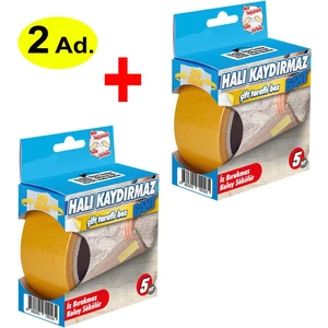 2 Adet Halı Kilim Kaydırmaz Bant, Halı Sabitleme ve Yapıştırma Bandı, En: 50 Mm, Boy: 5 Metre
