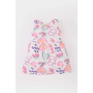 Kız Bebek Desenli Kolsuz Yazlık Elbise C0074A525HS