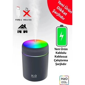 Yeni Şarjlı +1 Koku Yeni Nesil Type-C Girişli Hava Nemlendirici Koku Yayıcı Aroma Difüzörü