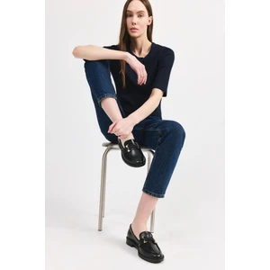 Yaya By Hotiç Kadın Siyah Tokalı Klasik Loafer