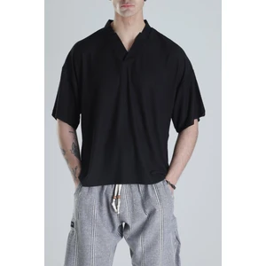 Italyan Kesim Siyah T-Shirt