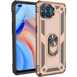 Oppo Reno 4 Lite Kılıf Tkdr Vega Kapak-Gold