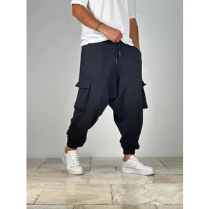 Kargo Cepli Siyah Şalvar