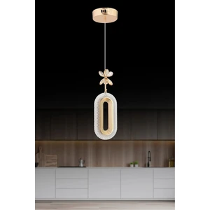 LED Alfa Tekli Gold Ledli Kristal Taşlı LED Avize Oturma Odası Yatak Odası Koridor
