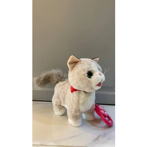 Müzikli Yürüyen Miyavlayan Yalayan Kuyruk ve Başını Sallayan Ses Kaydını Tekrarlayan Peluş Kedi