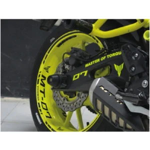 Yamaha Mt-07 Siyah Jant Şerit Stıcker Modeli