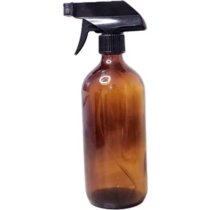 Amber Isıya Dayanıklı Cam Şişe Fısfıslı ve Kapaklı 500 ml