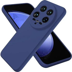 Xiaomi 15 Ultra Uyumlu Silikon Kılıf - Kamera Korumalı Esnek Pastel Renk Kapak - Lacivert