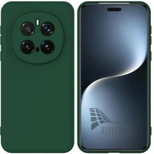 Honor Magic 7 Pro Uyumlu Silikon Kılıf - Kamera Korumalı Esnek Pastel Renk Kapak - Yeşil