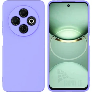 Tecno Spark 30C Uyumlu Silikon Kılıf - Kamera Korumalı Esnek Pastel Renk Kapak - Lila