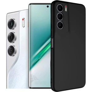 Tecno Camon 40 Cm5 Uyumlu Silikon Kılıf - Kamera Korumalı Esnek Pastel Renk Kapak - Siyah